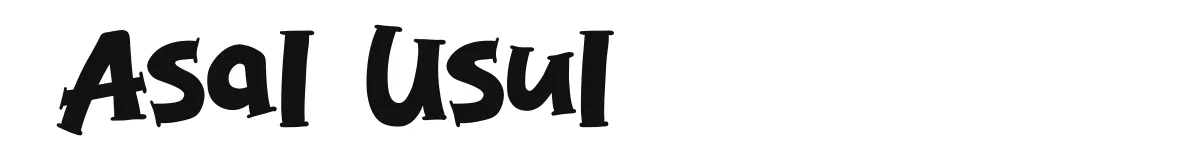 Asal Usul original font preview