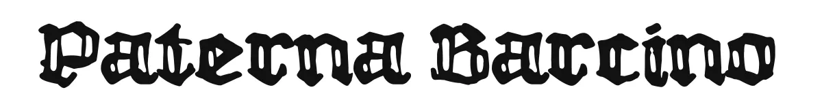 Paterna Barcino original font preview