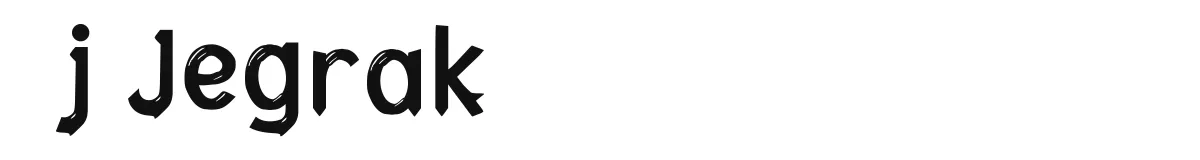 j Jegrak original font preview