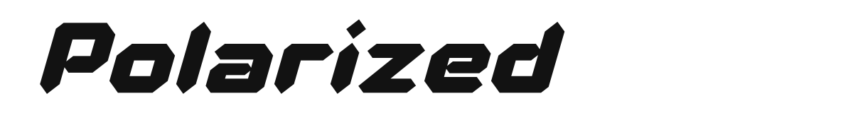 Polarized original font preview