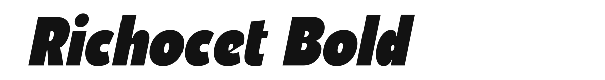 Richocet Bold Slant preview