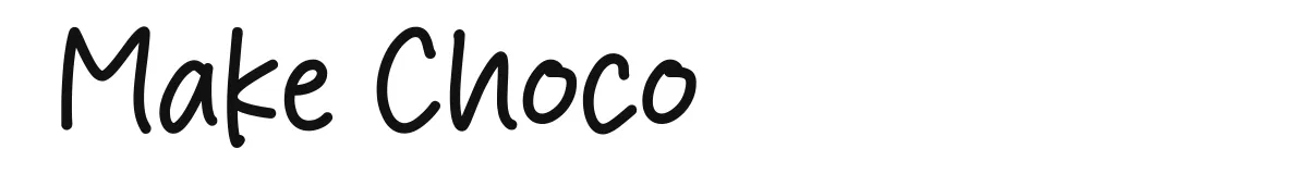 Make Choco font preview