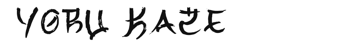 Yoru Kaze original font preview