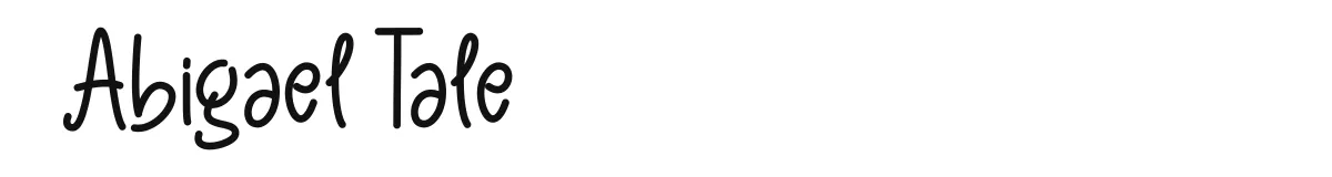 Abigael Tale font preview