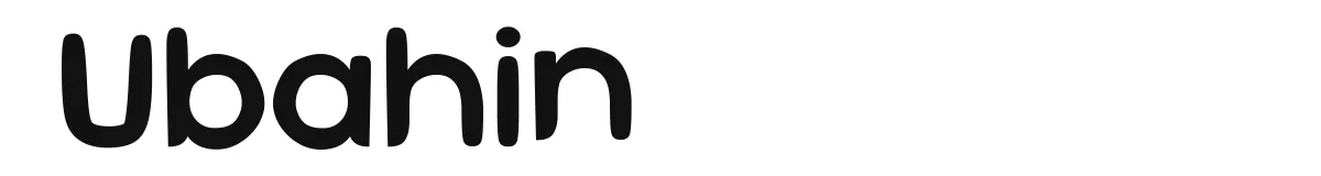 Ubahin original font preview