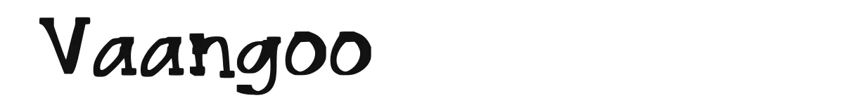 Vaangoo original font preview