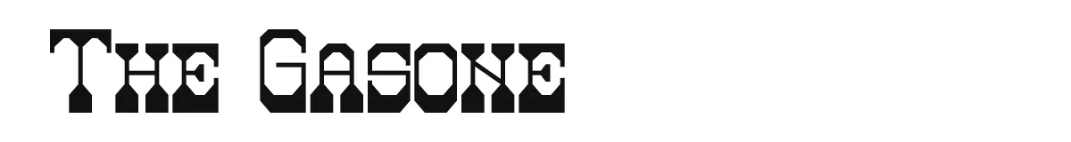 The Gasone font preview