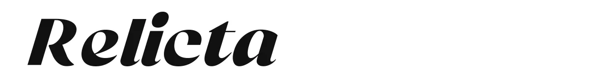 Relicta font preview