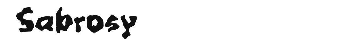 Sabrosy original font preview