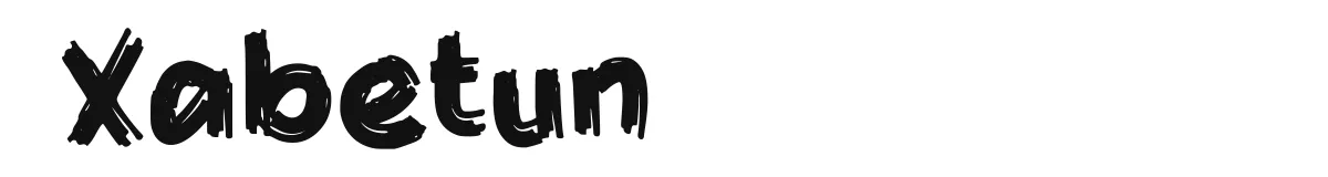 Xabetun font preview