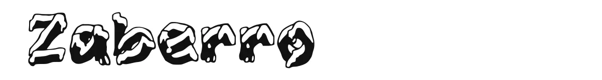 Zaberro font preview