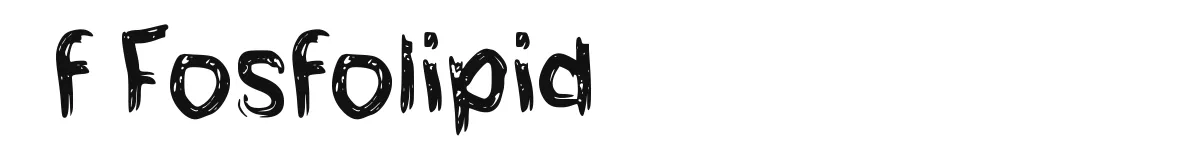 f Fosfolipid font preview