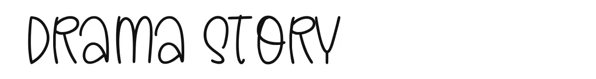 Drama Story font preview