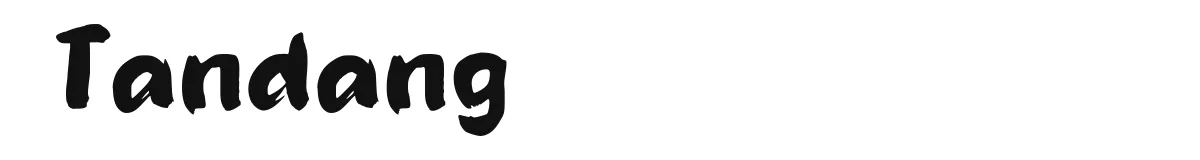 Tandang original font preview