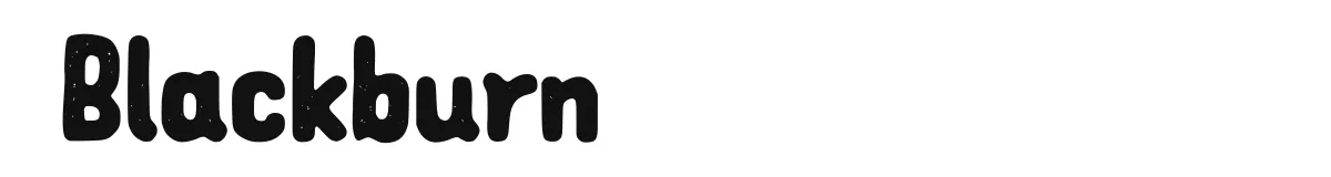 Blackburn font preview