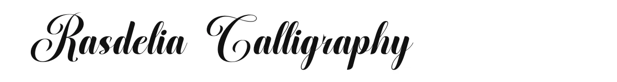 Rasdelia Calligraphy Rasdeliacalligraphyitalic Personal Use Only preview