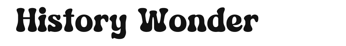 History Wonder font preview