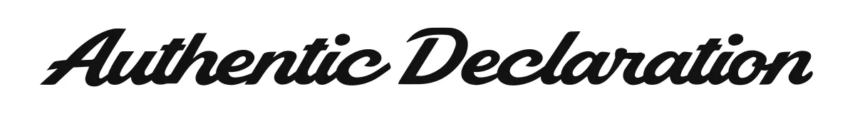 Authentic Declaration font preview