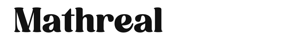 Mathreal original font preview