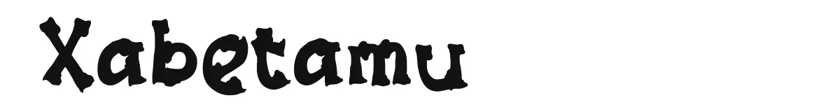 Xabetamu font preview