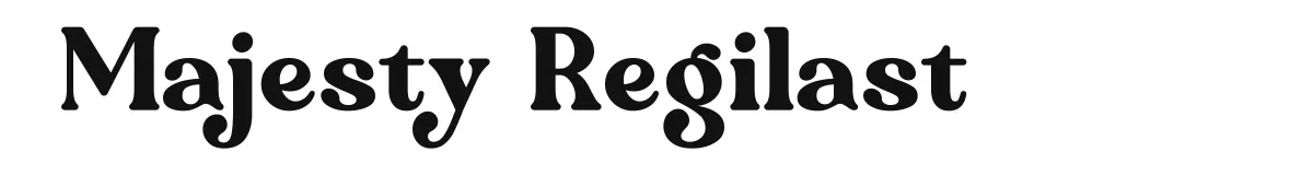 Majesty Regilast font preview