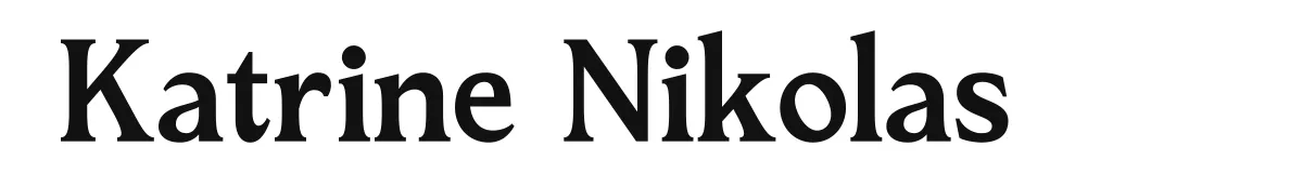Katrine Nikolas original font preview