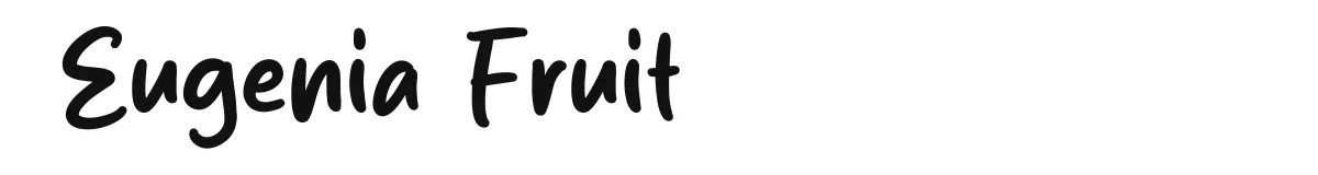 Eugenia Fruit font preview