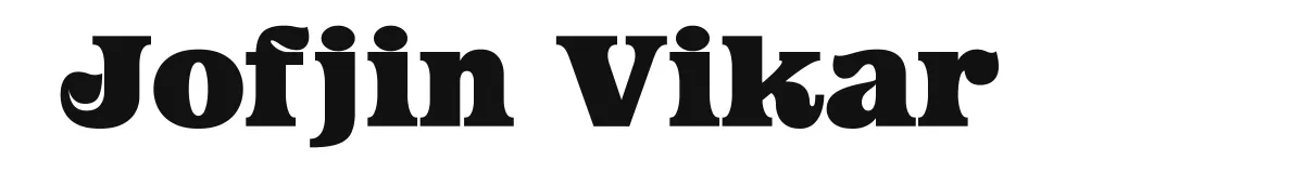 Jofjin Vikar font preview