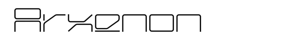 Arxenon original font preview