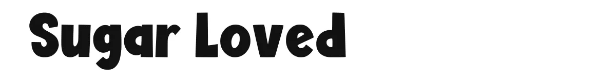 Sugar Loved original font preview