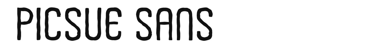 Picsue Sans font preview