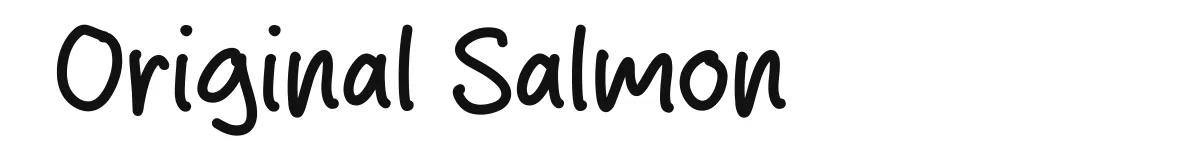 Original Salmon font preview