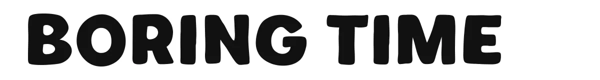 Boring Time original font preview