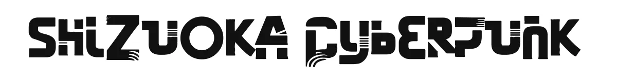 Shizuoka Cyberpunk font preview