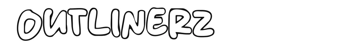Outlinerz original font preview
