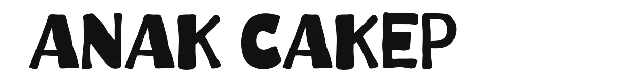 Anak Cakep font preview