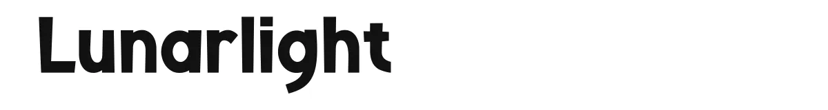 Lunarlight font preview
