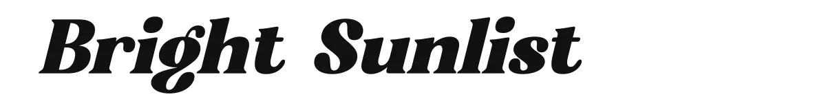 Bright Sunlist Italic Demo Version preview