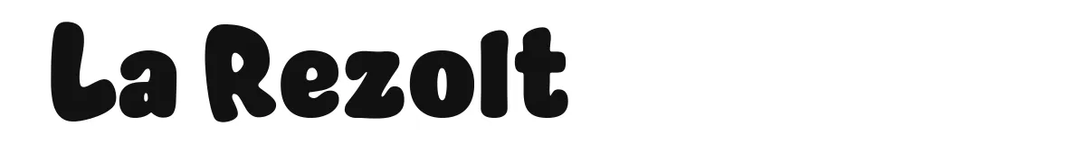 La Rezolt original font preview