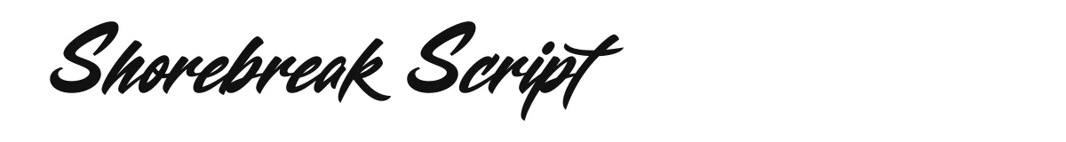 Shorebreak Script font preview
