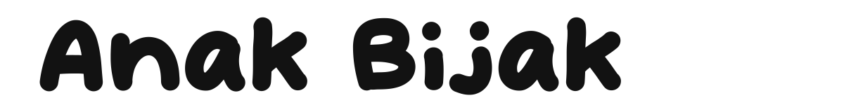 Anak Bijak font preview
