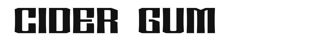 Cider Gum font preview