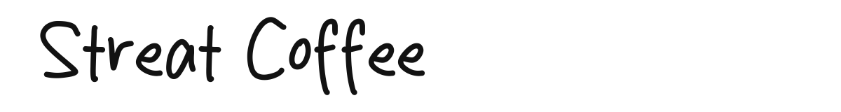 Streat Coffee font preview