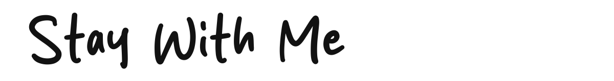 Stay With Me font preview