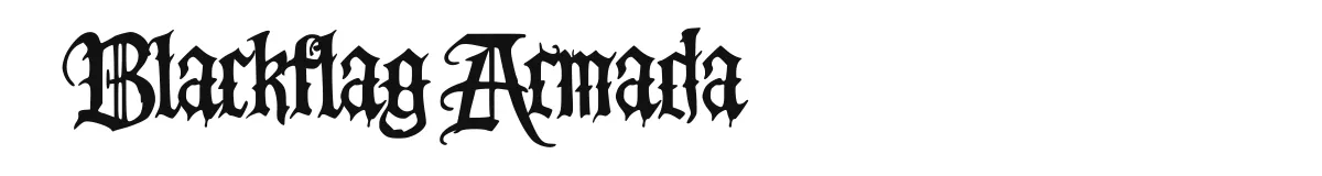 Blackflag Armada font preview