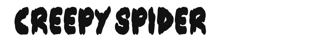 Creepy Spider original font preview