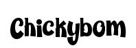 Chickybom original font preview