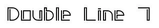 Double Line 7 original font preview