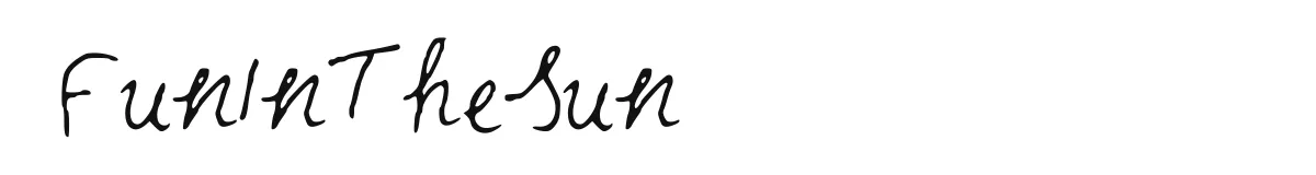 FunInTheSun original font preview