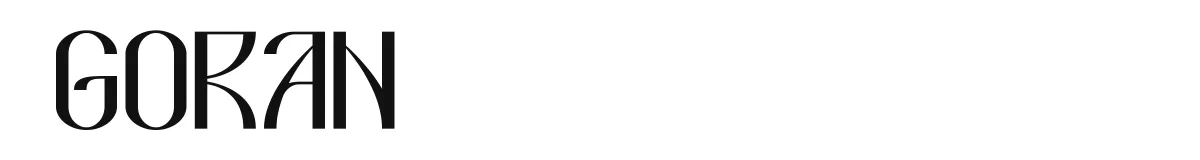 GORAN original font preview